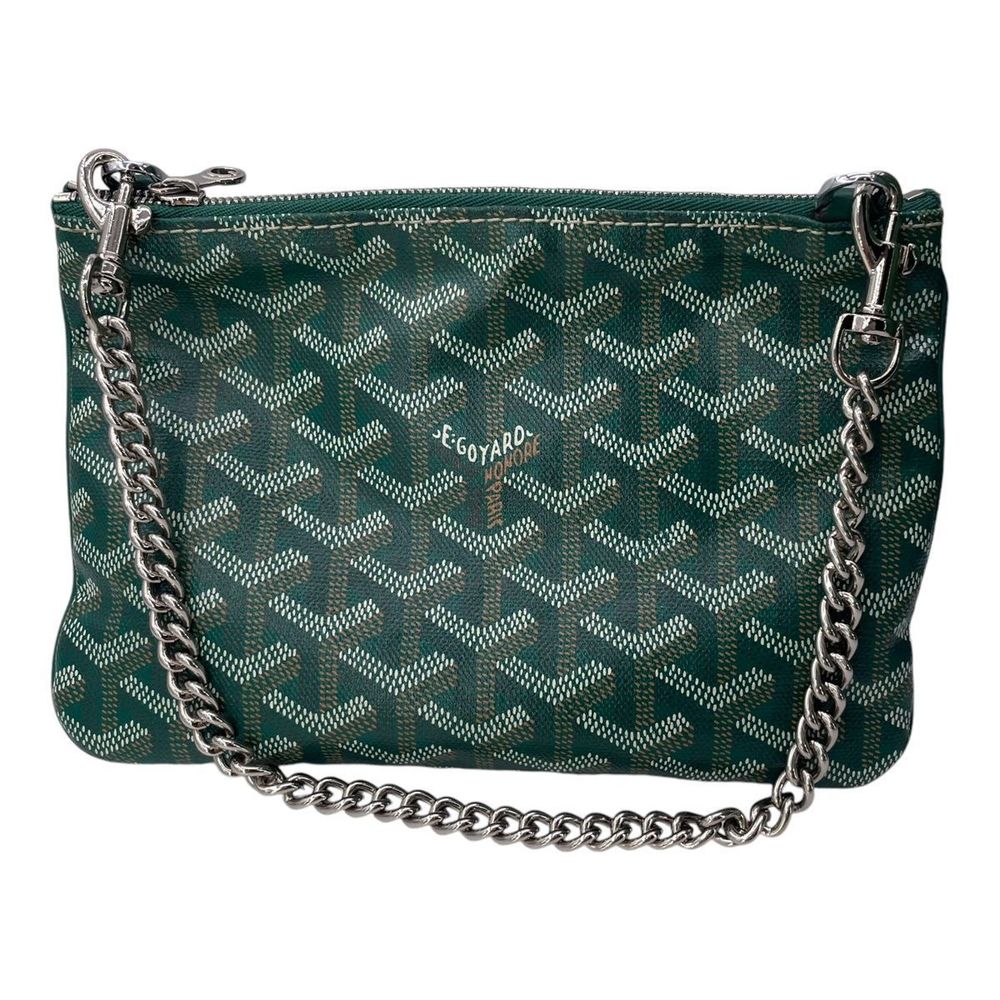 Goyard Pouch Green Cosmetic Herringbone
